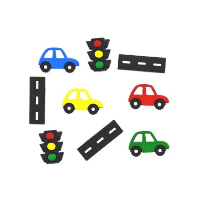 Botones decorativos On the road again (9 piezas) de Dress...