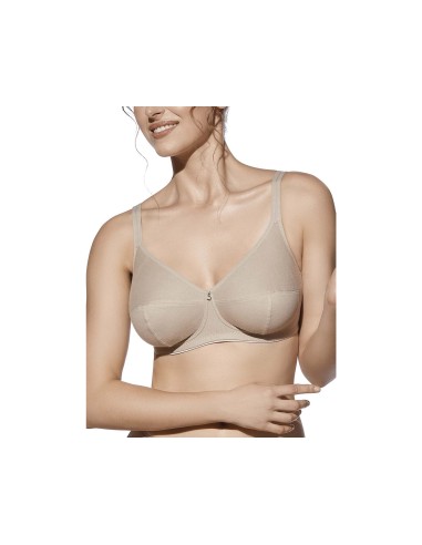 Sujetador Naomi copa C 100% algodón sin aros ni relleno de Selene - BLANCO