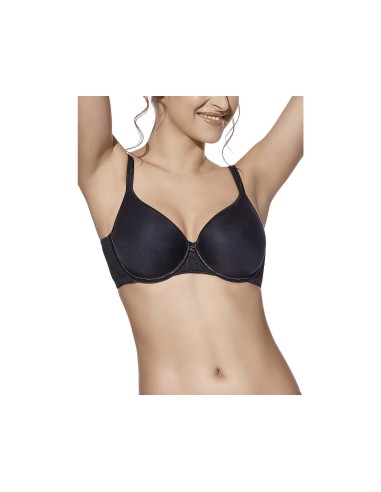 Sujetador Fabiola "Spacer" copa C con aros y relleno de Selene - NEGRO