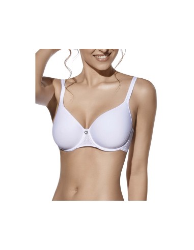 Sujetador Fabiola "Spacer" copa C con aros y relleno de Selene - BLANCO