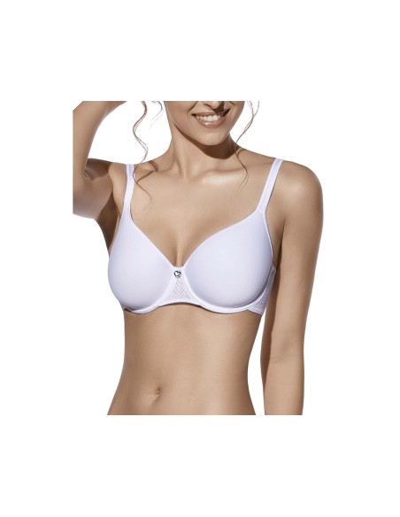 Sujetador Fabiola "Spacer" copa C con aros y relleno de Selene - BLANCO