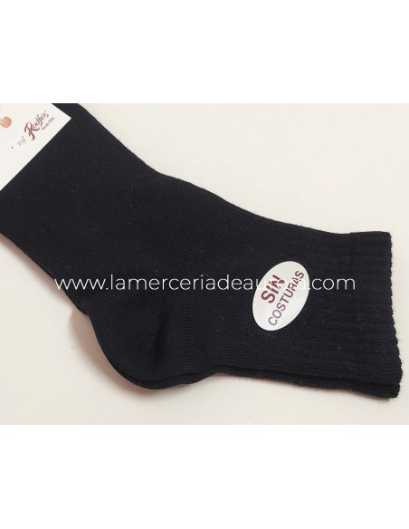 Calcetín algodón sin costuras 6000 de Lepetit - NEGRO Calcetín algodón sin costuras 6000 de Lepetit - NEGRO