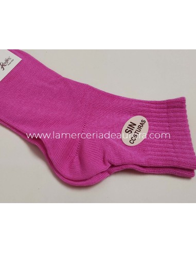 Calcetín algodón sin costuras 6000 de Lepetit - ROSA AURORA