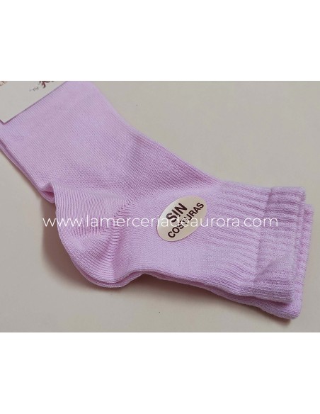 Calcetín algodón sin costuras 6000 de Lepetit - ROSA Calcetín algodón sin costuras 6000 de Lepetit - ROSA