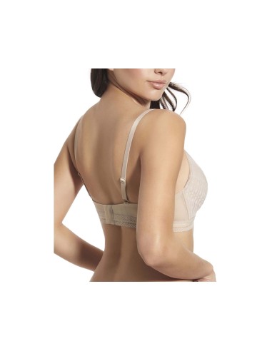 Sujetador bralette Regina copa B sin aros con relleno de Selene - TIERRA