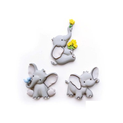 Botones decorativos Tiny trunks (3 piezas) de Dress It Up