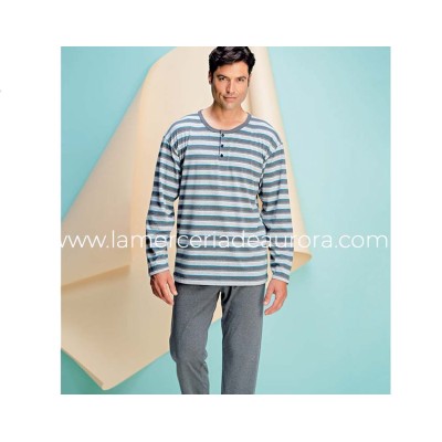 Pijama hombre largo entretiempo 7263 de Asman