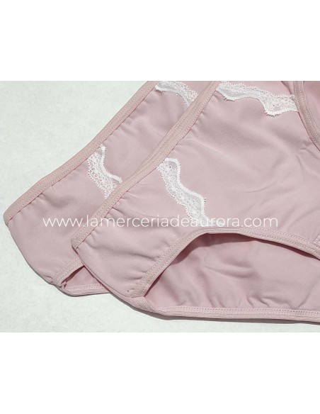 Braga niña nude y puntilla (pack 2 uds) Delicatta by Calamaro