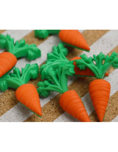 Botones decorativos Carrot (6 piezas) de Dress...