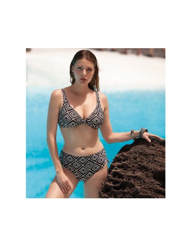 Bikini baño mujer reductor copa C con aros con relleno 13.042C de Deidad