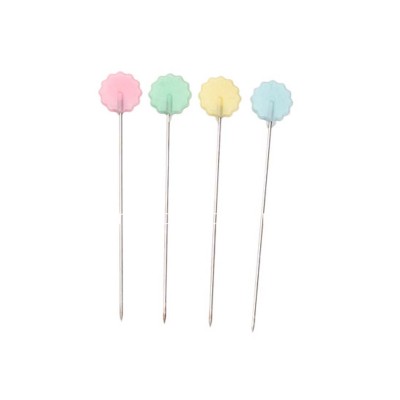 Alfileres cabeza plana fantasía Flores (100 ud)