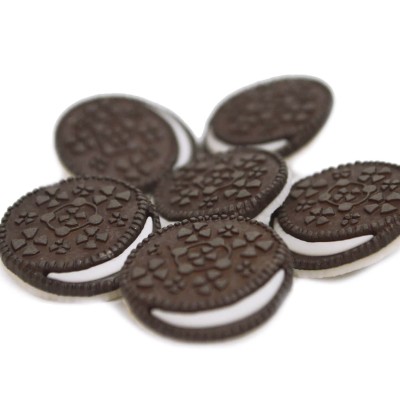 Botones decorativos Chocolate Sandwich Cookies (6 piezas) de Dress It Up 2
