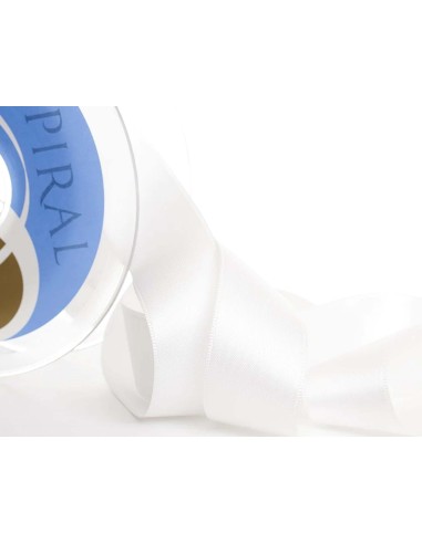 Cinta de raso (satén) de Spiral - 02-BLANCO