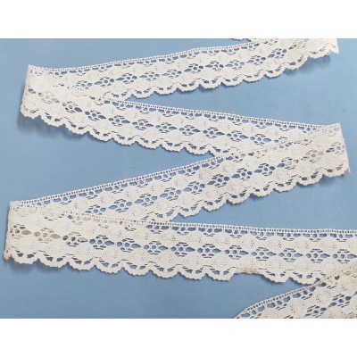 Encaje perlé blanco (ancho 3,5cm) Helena 2