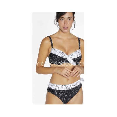Bikini baño copa C con aros sin relleno Ivory de Ysabel Mora