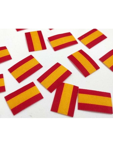 Termoadhesivo 3x2cm (12 uds) bandera de España de Lecco