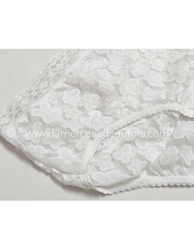 Braga blonda cintura ancha 001 de Naiara - BLANCA