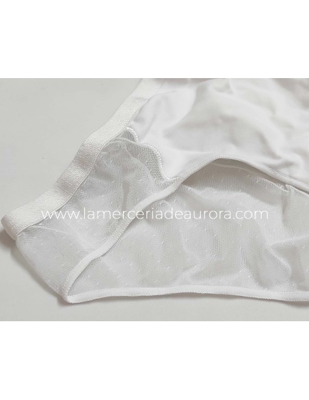 Bikini tul efecto tanga 118 de Naiara - BLANCO