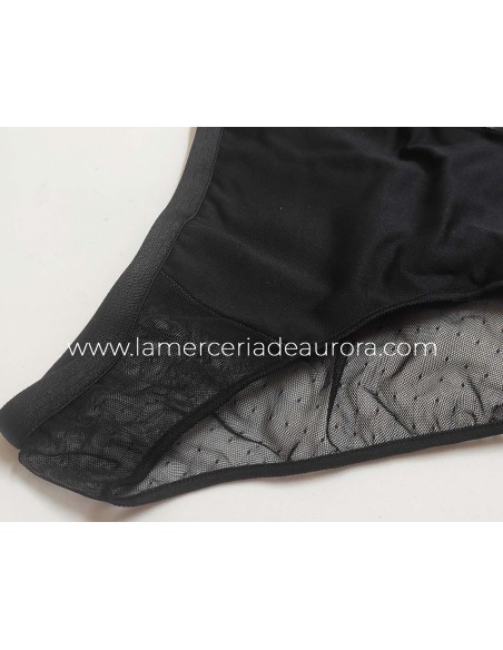 Bikini tul efecto tanga 118 de Naiara - NEGRO