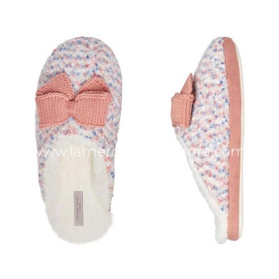 Zapatillas mujer lazo tricot de Ysabel Mora