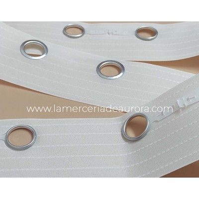 Cinta cortina con ojal 32mm (hueco barra 23mm) - varios... 2