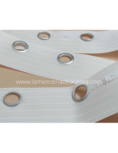Cinta cortina con ojal 32mm (hueco barra 23mm)...