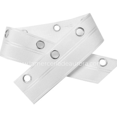 Cinta cortina con ojal 22mm (hueco barra 14mm) - varios...