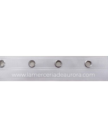 Cinta cortina con ojal 22mm (hueco barra 14mm)...