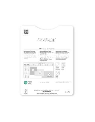 Panty espuma curvy 5820 SUPER 18 DEN de Samburu...