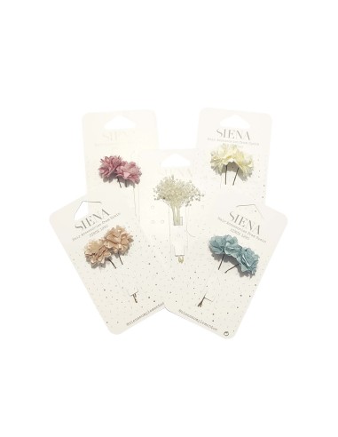 Pincho para recogidos con flores Zoe (2 uds) de...