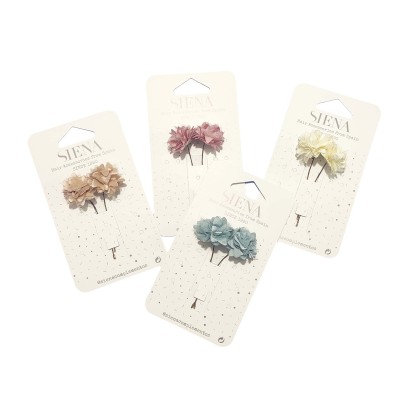 Pincho para recogidos con flores Zoe (2 uds) de Siena... 2