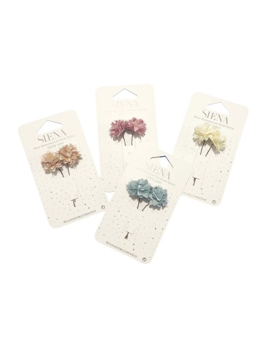 Pincho para recogidos con flores Zoe (2 uds) de...