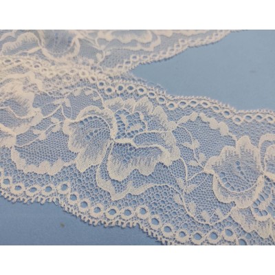 Entredós encaje de nylon marfil (ancho 8cm) modelo Celia 2