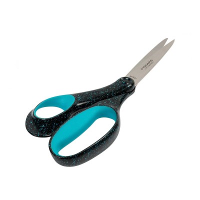 Tijera SoftGrip para zurdos moteado turquesa (20cm) de...