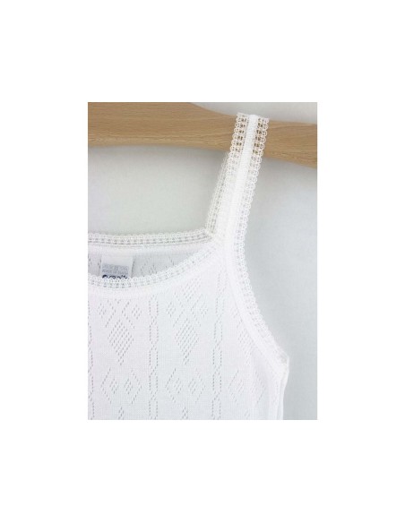 Camiseta niña tirante fino calada 333 de Rapife - DETALLE