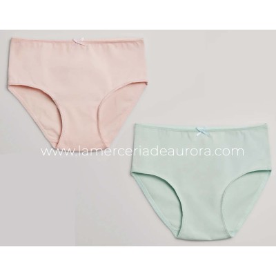Braga niña algodón 18312 pastel (pack 2 uds) de Ysabel Mora
