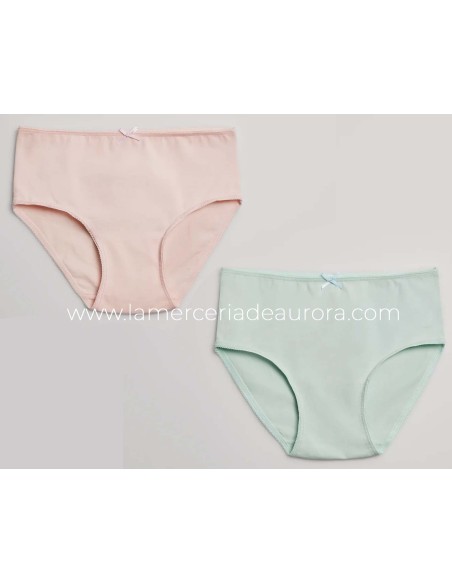Braga niña algodón 18312 pastel (pack 2 uds) de Ysabel Mora