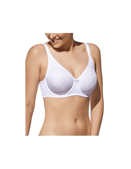 Sujetador Inma copa C con aros y sin relleno de Selene - BLANCO