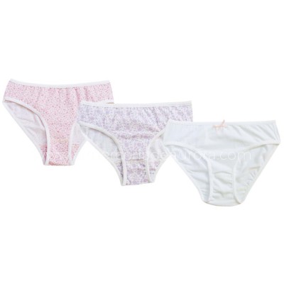 Braga niña algodón Flores (pack 3 uds) Delicatta by Calamaro