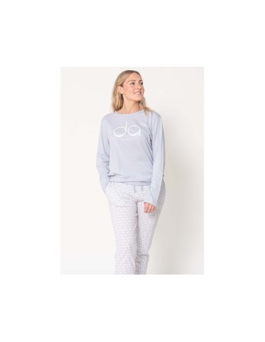 Pijama largo mujer entretiempo 406L de Don Algodón