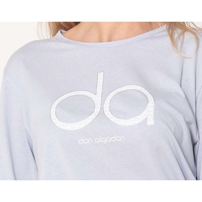 Pijama largo mujer entretiempo 406L de Don Algodón 2