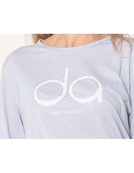 Pijama largo mujer entretiempo 406L de Don Algodón