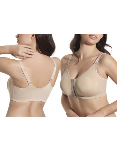 Sujetador Belén copa C apertura delantera sin aros ni relleno de Selene - TIERRA (piel)