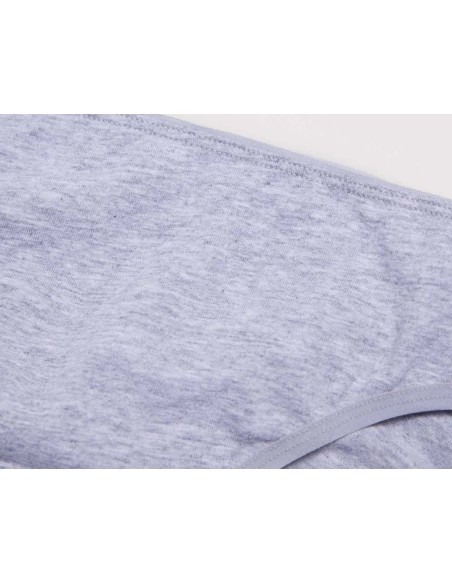 Braga bikini juvenil algodón Rosa salmón y gris (pack 2 ud) 18803 de Ysabel Mora