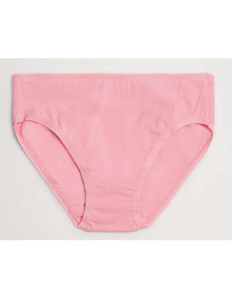 Braga bikini juvenil algodón Rosa salmón y gris (pack 2 ud) 18803 de Ysabel Mora