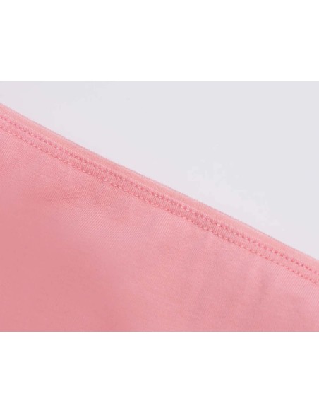 Braga bikini juvenil algodón Rosa salmón y gris (pack 2 ud) 18803 de Ysabel Mora