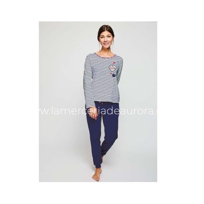 Pijama largo mujer entretiempo Love de Diassi