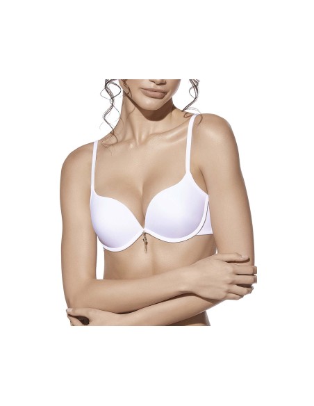 Sujetador Raquel copa B con aros y relleno push-up +2 de Selene - BLANCO Sujetador Raquel copa B con aros y relleno push-up +2 de Selene - BLANCO