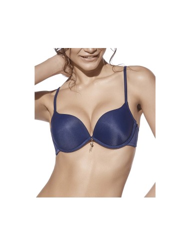Sujetador Raquel copa B con aros y relleno push-up +2 de Selene - MARINO
