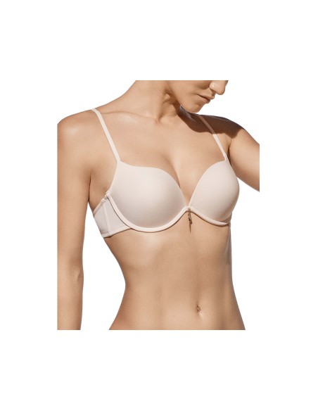 Sujetador Raquel copa B con aros y relleno push-up +2 de Selene - ROSÉ Sujetador Raquel copa B con aros y relleno push-up +2 de Selene - ROSÉ